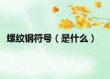 螺纹钢符号（是什么）