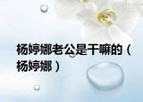 杨婷娜老公是干嘛的（杨婷娜）