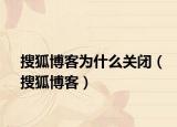 搜狐博客为什么关闭（搜狐博客）