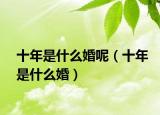 十年是什么婚呢（十年是什么婚）
