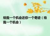 给我一个机会还你一个奇迹（给我一个机会）