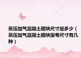 蒸压加气混凝土砌块尺寸是多少（蒸压加气混凝土砌块型号尺寸有几种）