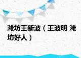 潍坊王新波（王波明 潍坊好人）