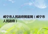 咸宁市人民政府网官网（咸宁市人民政府）