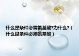 什么是条件必需氨基酸?为什么?（什么是条件必须氨基酸）