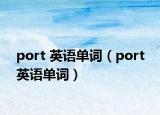 port 英语单词（port 英语单词）