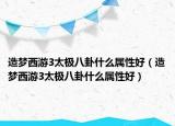 造梦西游3太极八卦什么属性好（造梦西游3太极八卦什么属性好）