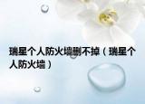 瑞星个人防火墙删不掉（瑞星个人防火墙）
