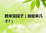 数来宝段子（谁能来几个?）