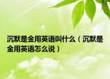 沉默是金用英语叫什么（沉默是金用英语怎么说）