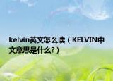kelvin英文怎么读（KELVIN中文意思是什么?）