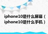 iphone10是什么屏幕（iphone10是什么手机）