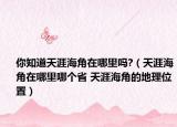 你知道天涯海角在哪里吗?（天涯海角在哪里哪个省 天涯海角的地理位置）