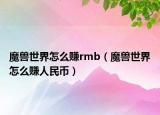 魔兽世界怎么赚rmb（魔兽世界怎么赚人民币）