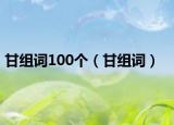 甘组词100个（甘组词）