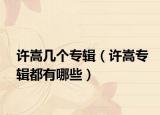 许嵩几个专辑（许嵩专辑都有哪些）