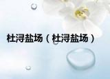 杜浔盐场（杜浔盐场）