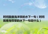 时间就像海洋里的水下一句（时间就像海带里的水下一句是什么）