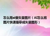 怎么用ai做矢量图片（AI怎么将图片快速描摹成矢量图形）