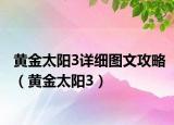 黄金太阳3详细图文攻略（黄金太阳3）