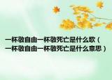 一杯敬自由一杯敬死亡是什么歌（一杯敬自由一杯敬死亡是什么意思）