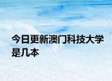 今日更新澳门科技大学是几本