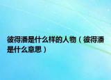 彼得潘是什么样的人物（彼得潘是什么意思）