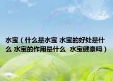 水宝（什么是水宝 水宝的好处是什么 水宝的作用是什么  水宝健康吗）