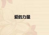 爱的力量