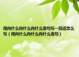 用向什么向什么向什么造句写一段话怎么写（用向什么向什么向什么造句）