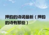 押韵的诗词最新（押韵的诗有那些）