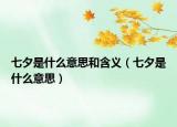七夕是什么意思和含义（七夕是什么意思）