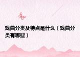 戏曲分类及特点是什么（戏曲分类有哪些）