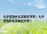 七夕节为什么又叫乞丐节（七夕节为什么又叫乞巧节）