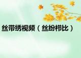 丝带绣视频（丝纷栉比）