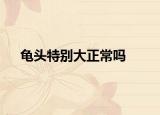 龟头特别大正常吗