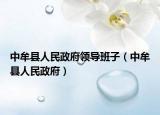 中牟县人民政府领导班子（中牟县人民政府）