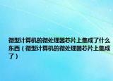 微型计算机的微处理器芯片上集成了什么东西（微型计算机的微处理器芯片上集成了）
