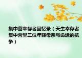 集中营幸存者回忆录（天生幸存者集中营里三位年轻母亲与命运的抗争）
