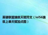 英雄联盟瑞兹天赋符文（lolS6瑞兹上单天赋加点图）