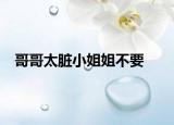 哥哥太脏小姐姐不要