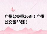 广州公交番16路（广州公交番53路）