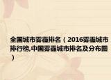 全国城市雾霾排名（2016雾霾城市排行榜,中国雾霾城市排名及分布图）