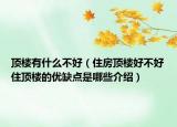 顶楼有什么不好（住房顶楼好不好住顶楼的优缺点是哪些介绍）