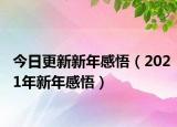 今日更新新年感悟（2021年新年感悟）