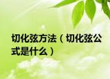 切化弦方法（切化弦公式是什么）