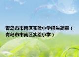 青岛市市南区实验小学招生简章（青岛市市南区实验小学）