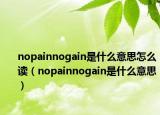 nopainnogain是什么意思怎么读（nopainnogain是什么意思）
