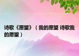 诗歌《愿望》（我的愿望 诗歌我的愿望）
