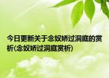 今日更新关于念奴娇过洞庭的赏析(念奴娇过洞庭赏析)
